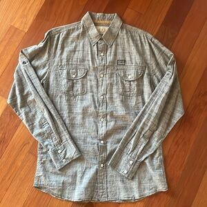 Trendy button down gray -Medium